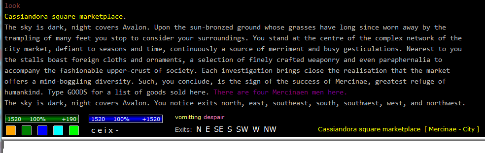 Avalon prompt plugin for MUSHclient v2